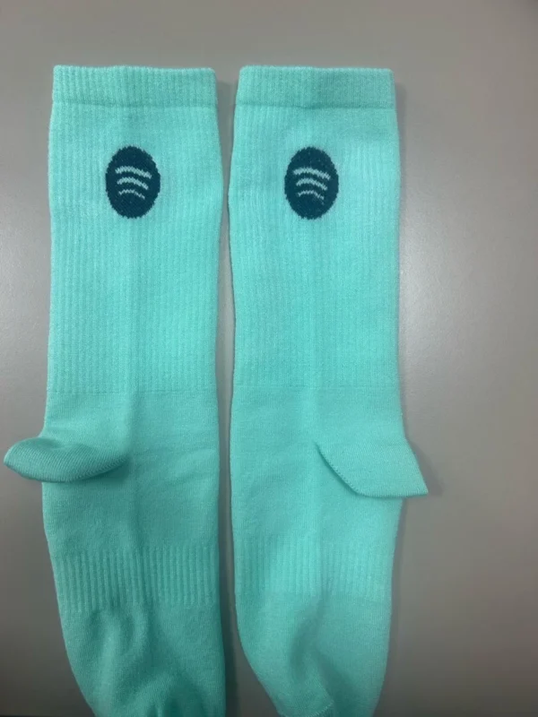 Spotify branded socks — SocksPrime production sample photograph