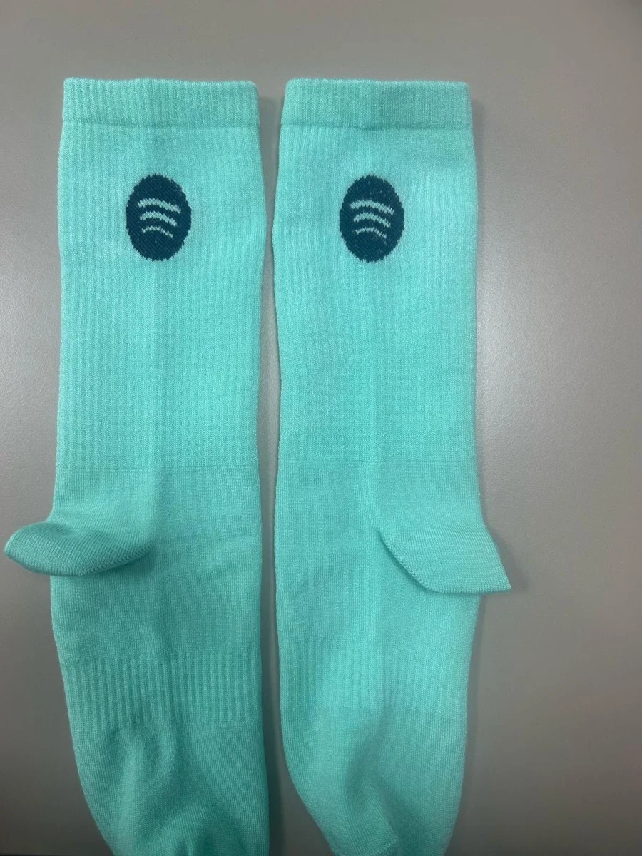 Spotify branded knitted socks — original SocksPrime production sample photograph